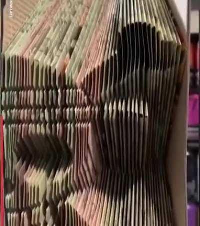 This guy makes incredible works of art simply by folding the pages of a book!