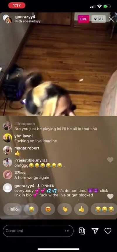 Fucking on IG live