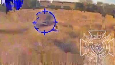 A Russian FPV drone hits a Ukrainian Leopard 2A6 frontally and causes a cook off. Tank seems abandoned.  From September 2024 in Kursk. 51.413191, 35.191963 