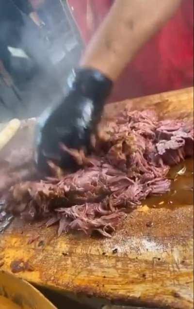 pulled pork meat break down