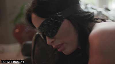 Anissa Kate blindfolded