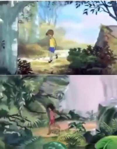 Walt Disney reused many of their animations in different cartoons.