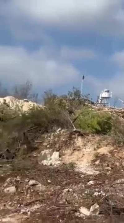 Entrance shaft to a Hezbollah tunnel feet away from a UN peacekeeper outpost in Southern Lebanon.