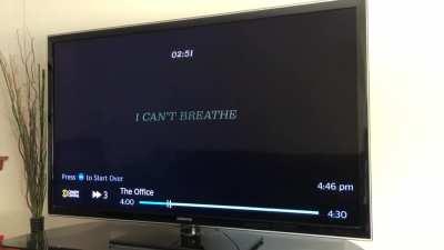 “I Can’t Breathe” TV advertisement runs for exactly 8 minutes and 46 seconds.