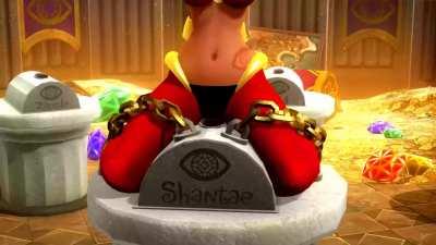 Shantae bound and put on display on a vibrator [SHANTAE] (OnModel3D)