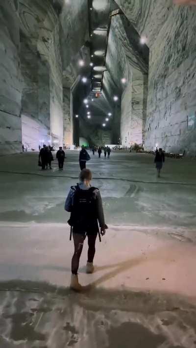 The old Slanik Prahova salt mine in Romania.