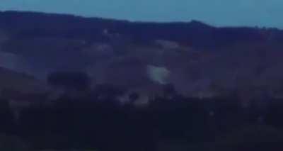 Turkish helicopter targets a PKK hideout in Southeast Turkey - April 25, 2017