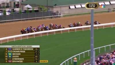 80-1 long shot Rich Strike, who had just entered the field Thursday, wins the Kentucky Derby!