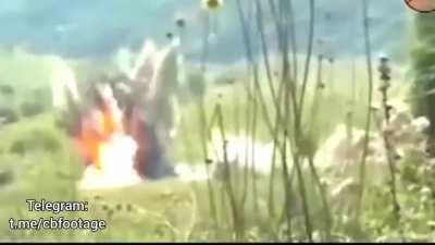 Russian military vehicle carrying wounded soldiers ambushed by Chechen militants. Second Chechen war ( 2008 - 09 )