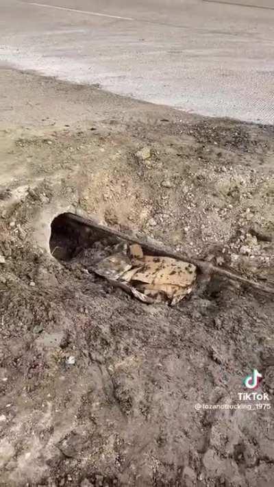 Cleaning the drain after a flood