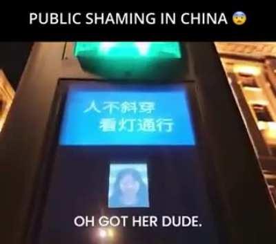 public shaming in China