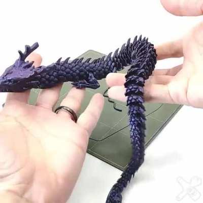 Timelapse: 3D Printing a Fully Articulated Dragon