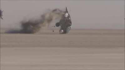 Honda Insight going 180ish (290 km/h) on El Mirage dry lake turns in