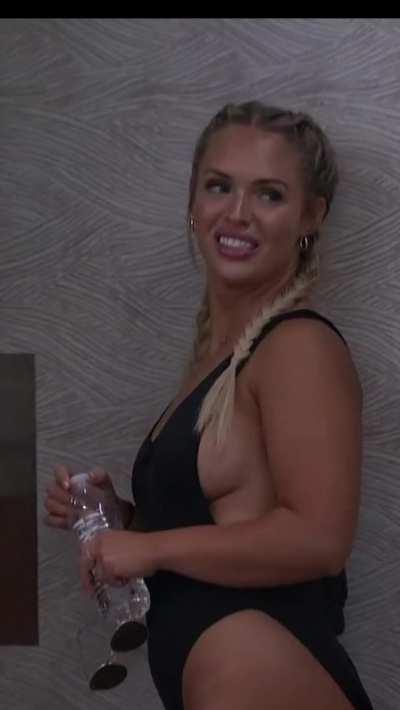 Whitney - highlights in black swimsuit indoors earlier today (BB23 US)