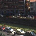 Milano Navigli, 25 Aprile 2020. Protesta contro il governo con centinaia di poliziotti a controllare la zona.