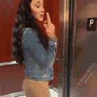 Flirting after lunch with a coworker [GIF]