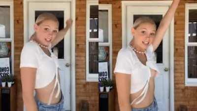 Jordyn Jones Nipslip in TikTok