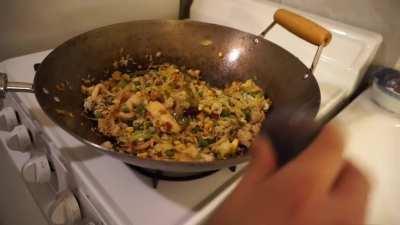 Smollen fried rice with Raisins