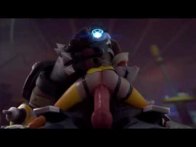 Tracer Gets Her Ass Split Open