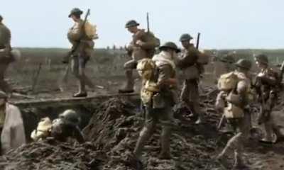 Professionally restored WWI footage