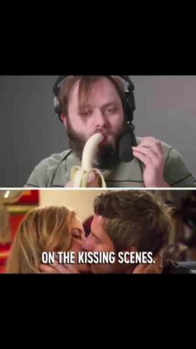 Kissing scenes Behind the scenes