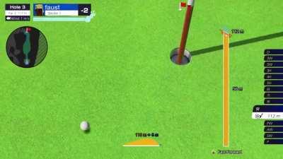 Faust Enjoys an Exciting Game of Golf