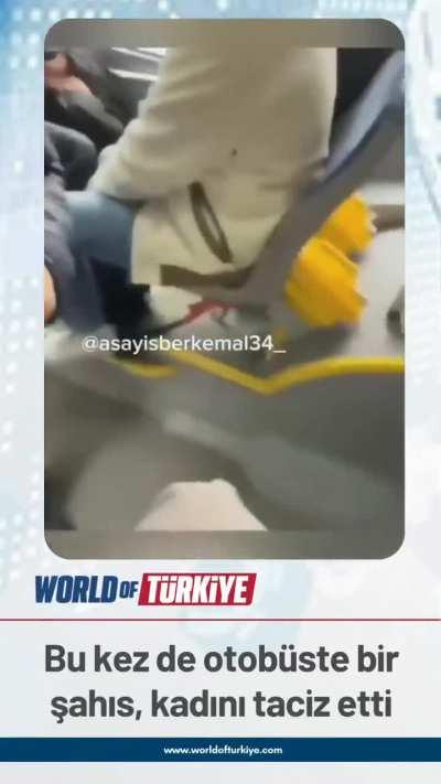 Otobüste kızı taciz eden pislik