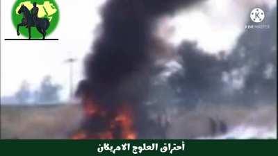 Iraqi insurgent IED attack on US Humvee 