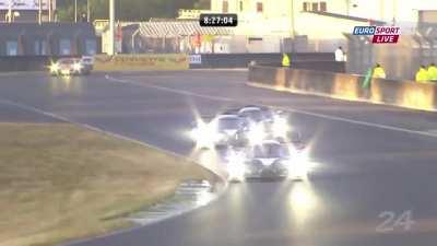 2011 24 Hours of Le Mans - Three Peugeots flying in formation