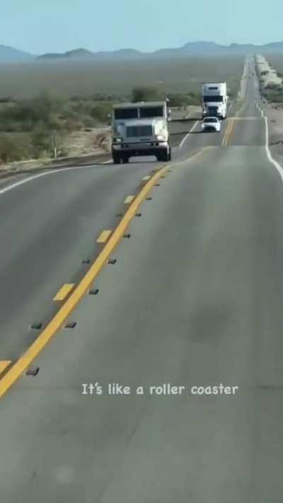 If you take hwy 120 east off the Mono Craters, between US 395 and the Nevada state line, you'll find the roller coaster highway which includes over 30-minutes worth of stomach dropping whoop-de-doos.