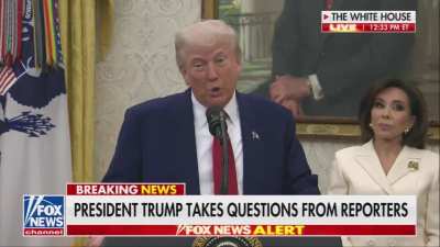 Trump tells reporter “Don’t you EVER say what you said” after asking how he feels about WallStreets nicknamed his trade negotiations as “Taco”