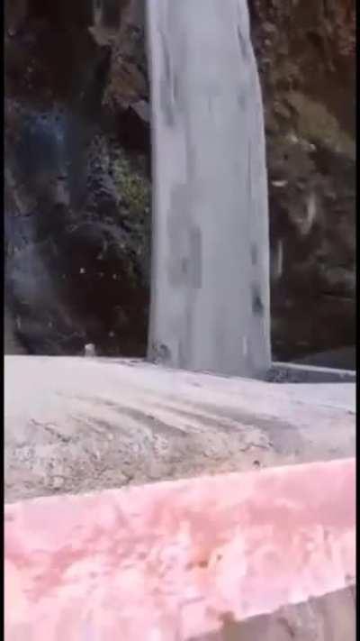 opening a dam gate after a long time