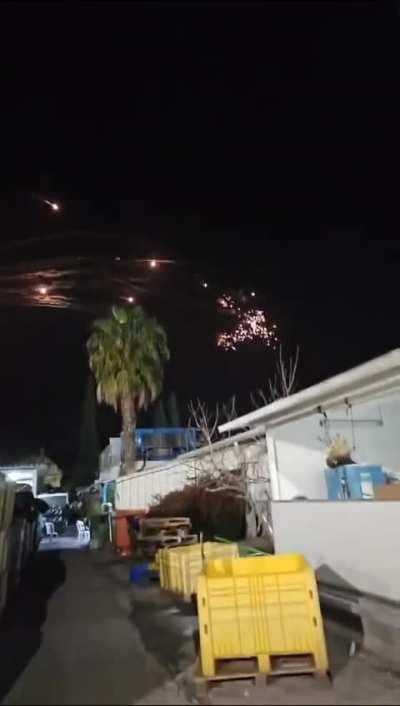 Iron Dome intercepts a massive rocket barrage fired Kiryat Shmona, March 5th