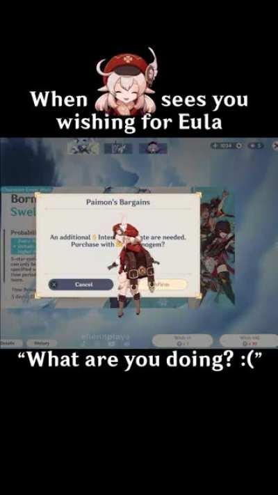 Klee claiming Eula's banner