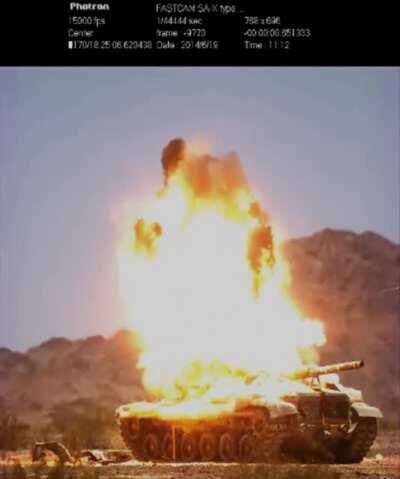 TOW-2B test against an M60 tank