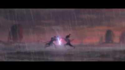 Yone vs Yasuo with lightsabers