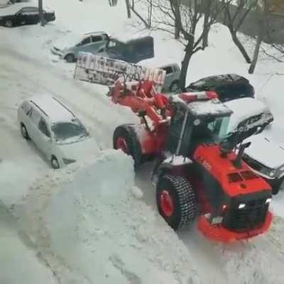 Don’t park in the fire lane when it snows