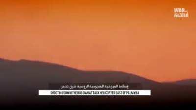 Russian helicopter shot down – Palmyra (Syria, 2016)