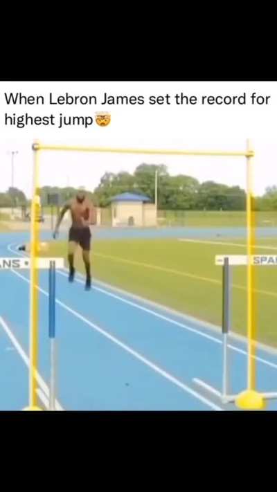 When Lebron James set the record for highest jump.