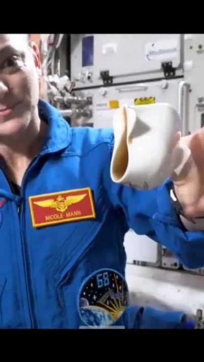 space cup which can hold coffee without gravity