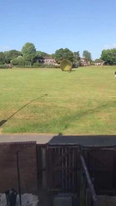 WCGW Playing with a parachute during high winds