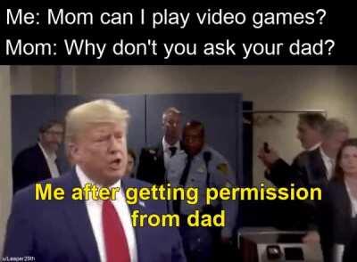 Mom is angry with dad now