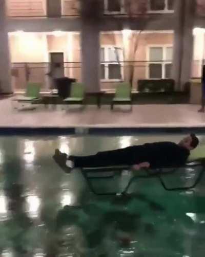 WCGW if you slide your buddy on a frozen pool