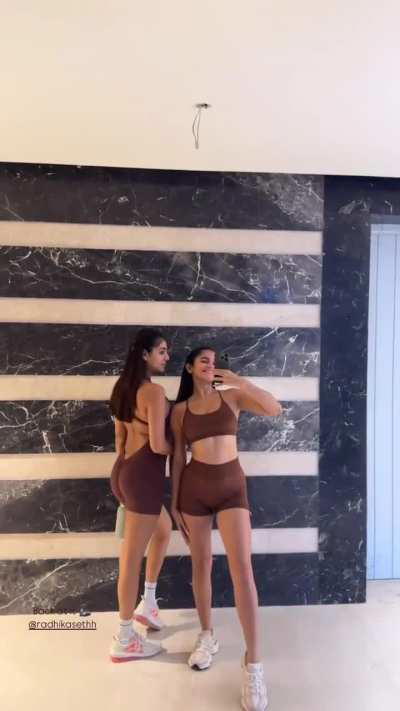 Gym Girlies in Matching Outfit