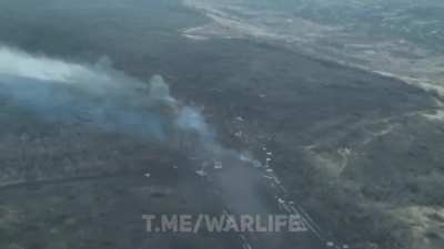 Two Ukrainian tanks assault Russian positions near Bohdanivka, Donetsk