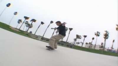 Rodney Mullen Doing Insane Skateboarding Tricks.