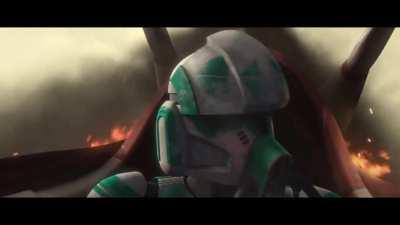 One of my favorite scenes in Star Wars...the Ahsoka action we haven't seen in so long combined with that original Star Wars music...literal chills