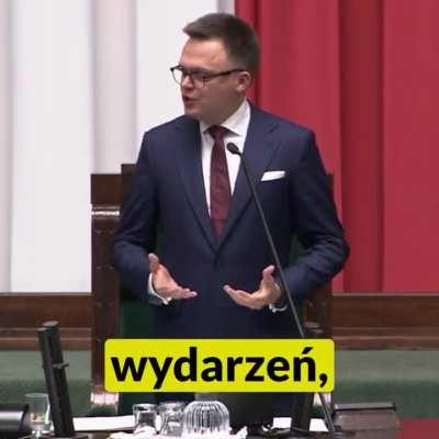 Pierwsze przemówienie nowego Marszałka Sejmu. 