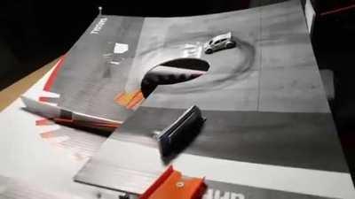 Using magnets to drift a toy car