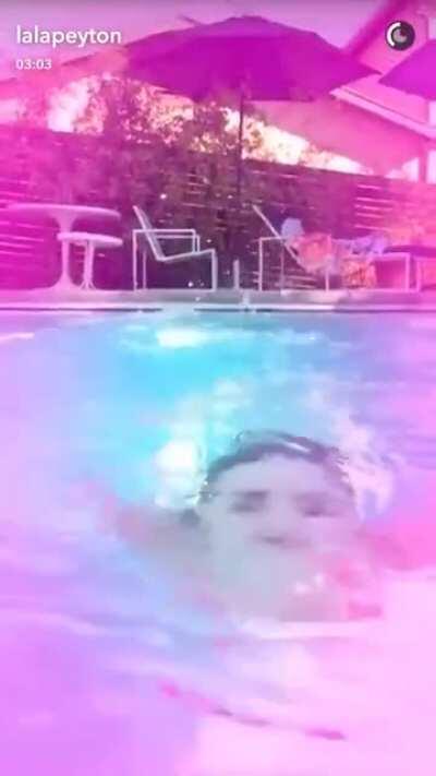 Peyton in the pool!